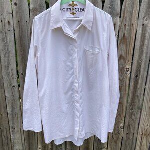 athleta urbanite large TALL white button down